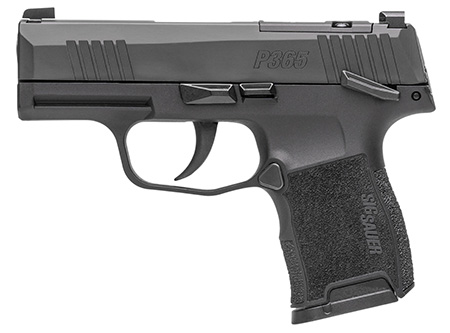 [798681735464] Sig Sauer 3659BXR3PMSSLCA P365 *CA Compliant 9mm Luger 10+1 3.10" Black Nitron Stainless Steel Optic Ready/Serrated Slide, Black Polymer Frame w/Accessory Rail, Black Polymer Grip