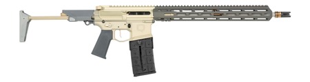 [810152961391] Q LLC  Honey Badger *CA Compliant 5.56 NATO 16" Clear Anodized Cerakote Aluminum Receiver w/Picatinny Rail, M-LOK Handguard, Black Polymer Stock, Black Polymer Grip