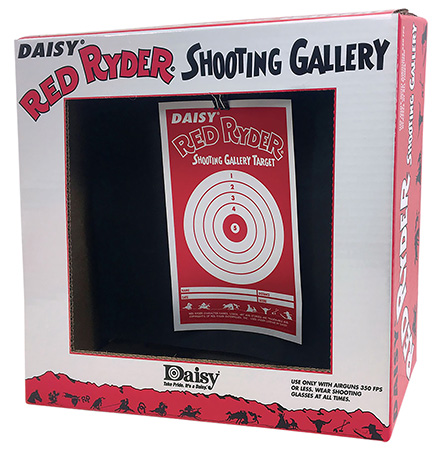 [039256031643] Daisy 993164-302 Red Ryder Shooting Gallery Hanging Paper Airgun Red/White