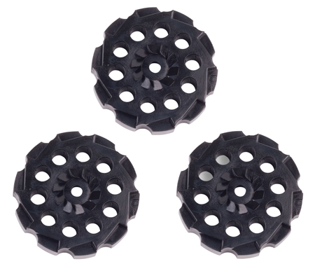 [028478040700] Crosman 407T Spare Clips Air Pistol 177Pellet Black Plastic