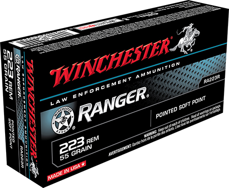 [020892213333] Winchester Ammo RA223RY   223Rem 55gr Pointed Soft Point 20 Per Box/50 Case