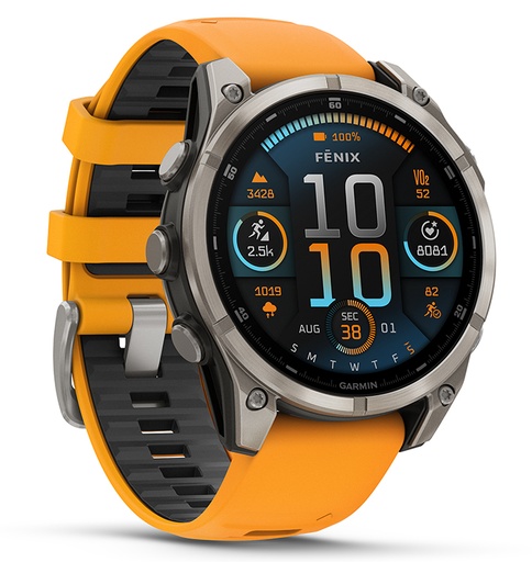 [753759338077] GAR 010-02904-10    FENIX8 47MM AMOLED ORNG/TTNM