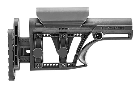 [862388000108] Luth-ar MBA-1 MBA-1 Buttstock Black Fits Rifle 10.50" OAL Ambidextrous