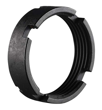 [859819007201] Luth-ar CS-02 Carbine Lock Ring/Castle Nut Black Steel