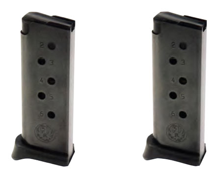 [736676906437] Ruger 90643 LCP Value Pack 6rd 380 ACP Blued Steel 2 Per Pack