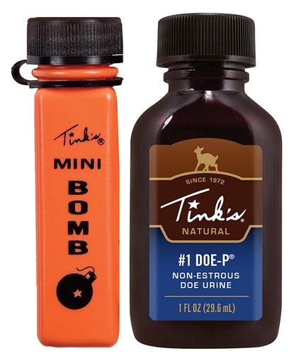[049818831505] Tinks W6249 #1 Doe-P w/Mini Bomb Deer Attractant Doe Urine Scent 1oz Bottle