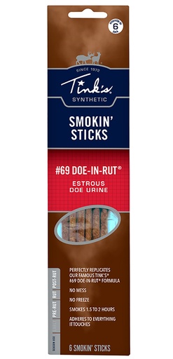 [049818891936] Tinks W6106 Smokin Stick  Deer Attractant Doe In Estrus Scent 6 Per Pkg