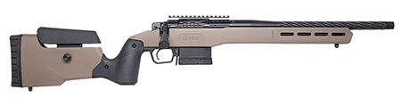 [199284783904] Cnc Firearms CNCFX722CM Faxon FX7 22 Creedmoor 5+1 16" Black Spiral Fluted Threaded Barrel, Black Receiver w/Picatinny Rail, MDT Flat Dark Earth Polymer Stock