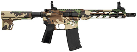[752334901576] Hi-Point HP15P-556M81 HP 15P 5.56 NATO 30+1 10.50" Black Threaded Barrel, M81 Woodland Camo Aluminum Receiver w/Picatinny Rail, M-LOK Handguard, Blade Polymer Brace, Black B5 P Type 23 Grip