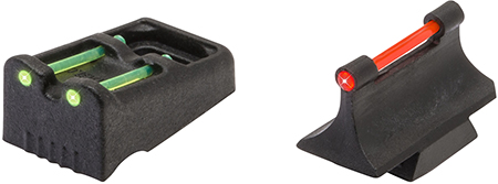 [788130040935] TruGlo TG961R Slug Gun Series  Black | Red Fiber Optic Front Sight Green Fiber Optic Rear