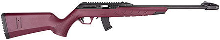 [850067243823] Derya Firearms TM22.STAN.BC.18 TM22 Standard Full Size 22 LR 10+1 18" Black Target Barrel, Black Anodized Aluminum Receiver w/Picatinny Rail, Black Cherry Adjustable Polymer Stock