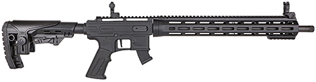 [850067243786] Derya Firearms TM22.FLASH.18 TM22 Flash 22 LR 10+1 18" Black Anodized Threaded Barrel, Black Anodized Aluminum Receiver w/Picatinny Rail, M-LOK Handguard  &  Forend, Black Fixed Polymer Stock, Black Pol