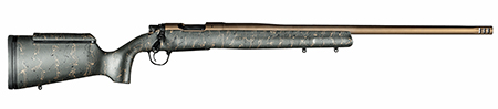 [696528088561] Christensen Arms 8010200701 Mesa Long Range 308 Win 4+1 16.25" Burnt Bronze Cerakote Threaded Barrel  &  Steel Drilled  &  Tapped Receiver, Green w/Black/Tan Webbing Adj Cheek Riser Polymer Stock