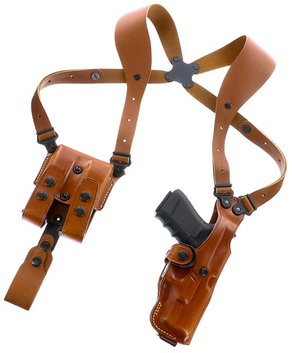 [601299034563] Galco VHS4212R VHS 4.0 Shoulder System Tan Leather Fits 1911 Fits 5" Barrel Ambidextrous