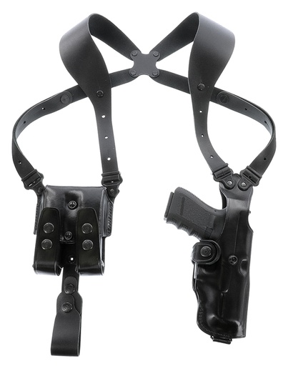 [601299034570] Galco VHS4212RB VHS 4.0 Shoulder System Black Leather Fits 1911 Fits 5" Barrel Ambidextrous