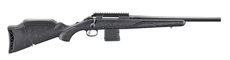 [736676569038] Ruger 56903 American II Patrol 5.56 NATO 10+1 16.10" Graphite Black Cerakote Threaded Bull Barrel  &  Alloy Steel Receiver w/Picatinny Rail, Black Splatter Adj LOP Synthetic Stock