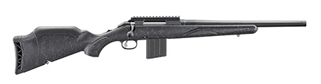 [736676569045] Ruger 56904 American II Patrol 6mm ARC 10+1 16.10" Graphite Black Cerakote Threaded Bull Barrel  &  Alloy Steel Receiver w/Picatinny Rail, Black Splatter Adj LOP Synthetic Stock