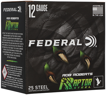 [604544707878] Federal RRS1383  Rob Roberts Raptor 12Gauge 3" 1 3/8oz 3Shot 25 Per Box/10 Case