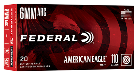 [604544707830] Federal AE6ARC1 American Eagle  6ARC 110gr Total Metal Jacket 20 Per Box/10 Case
