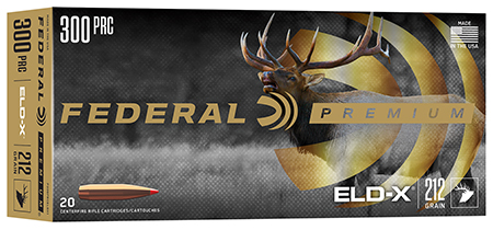 [604544707809] Federal P300PRCELDX1   300PRC 212gr ELD-X 20 Per Box/10 Case