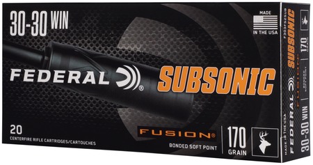 [604544709858] Federal F3030FS2SUB   30-30Win 170gr Fusion Soft Point 20 Per Box/10 Case
