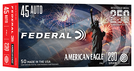 [604544708745] Federal AE45USA American Eagle  45ACP 230gr Full Metal Jacket 50/Box