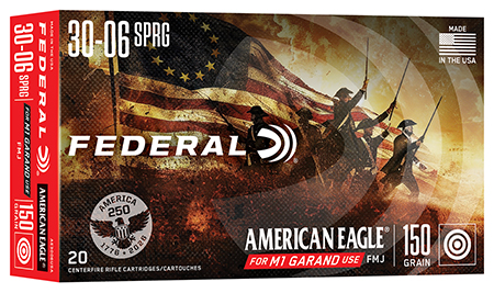 [604544708448] Federal AE3006USA American Eagle  30-06Springfield 150gr Full Metal Jacket 20 Per Box/10 Case