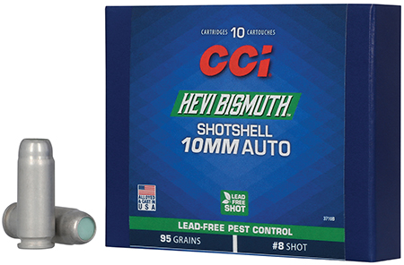 [604544704297] CCI 3710B HEVI-Bismuth  10mmAuto 95gr Shotshell #8Shot 10 Per Box/20 Case