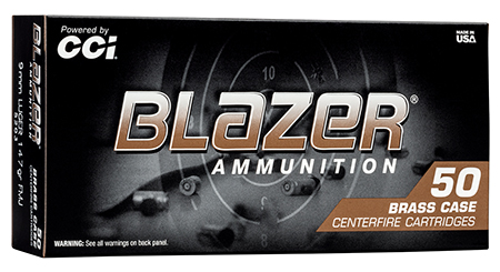 [604544707656] CCI 5203S Blazer  9mmLuger 147gr Total Metal Jacket 50/Box