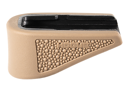 [743108182338] Hogue 18233  Extension Base Pad Fits Glock 43 Compatible w/ 6rd Magazine FDE Overmolded Rubber