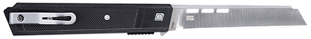 [794023384000] CRKT 3840 Zephyr 3.22" Folding Sheepsfoot Plain Satin D2 Steel Blade, Black Textured G10 Handle