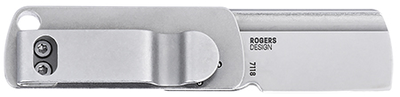 [794023711806] CRKT 7118 Box Key EDC 1.24" Folding Plain Stonewashed 12C27 Sandvik SS Blade, Stainless Steel Handle