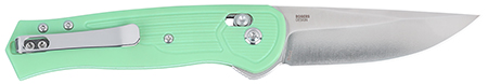 [794023717013] CRKT 7170B SERO  EDC 3.02" Folding Plain TiNi S35VN SS Blade, Aqua Textured GRN Handle