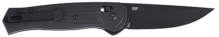 [794023717020] CRKT 7170K SERO  EDC 3.02" Folding Plain Black TiNi S35VN SS Blade, Black Textured GRN Handle