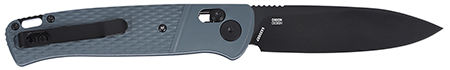 [794023008524] CRKT K430GKP Counterpart  EDC 3.38" Folding Drop Point Plain Black Oxide 12C27 Sandvik SS Blade, Gray Textured GRN Handle