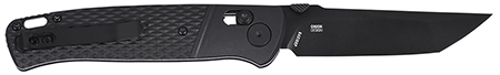 [794023008562] CRKT K431KKP Counterpart  EDC 3.31" Folding Tanto Plain Black Oxide D2 Steel Blade, Black Textured GRN Handle