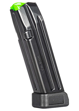 [765595900066] Mec-Gar MGG172003A Glock 17 20rd Extended 9mm Luger, Black Carbon Steel w/Black Floorplate