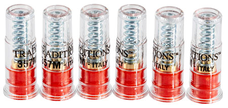 [040589993577] Traditions ASC357 Snap Caps Handgun 357Mag Plastic Brass Base 6Pack