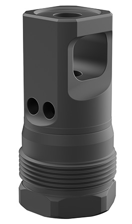 [812296031787] Breek Arms BRK4431 Echo Single Port Plan B Black Nitride Steel 5/8"x24 Threads 30 Cal