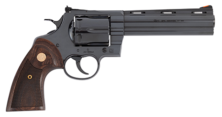 [098289005519] Colt Mfg ANACONDABP6WTS Anaconda  Large 44 Mag 6 Shot 6" Blued Vent Rib Barrel, Cylinder, Drilled  &  Tapped Steel Frame, Hogue Finger Grooved Grip, Exposed Hammer