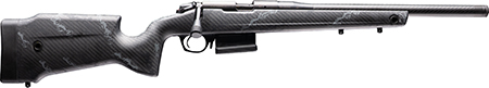 [043125017928] Bergara Rifles B14R008 B-14R Crest CF Full Size 22 LR 10+1 18" Carbon Fiber Threaded Barrel, Graphite Black Cerakote Steel Drilled  &  Tapped Receiver,  MNR Molded w/Mini Chassis Black w/Gray Flecks Car