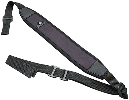[051525800736] Butler Creek 80073 Easy Rider Rifle Sling Black Neoprene w/Sharkskin Back 48" OAL 2.5" Wide Adjustable Design