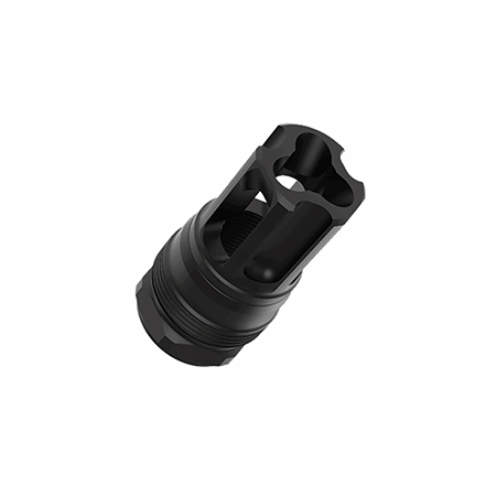 [850062101159] Liberty Precision Machine LPM-2001 Eclipse Flash Hider Black Stainless Steel 1/2"x28 Threads 1.70"