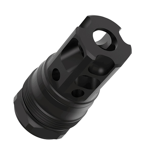 [850062101241] Liberty Precision Machine LPM-2010 Liberty Bell Muzzle Brake Black Stainless Steel 5/8"x24 Threads 1.70"