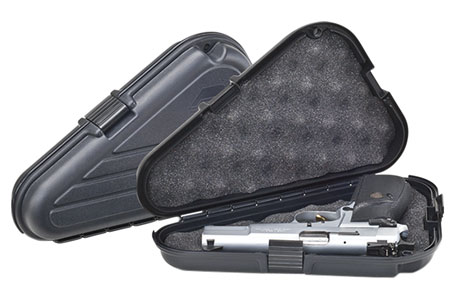 [024099014236] Plano 142300 Protector Pistol Case Large Black Polymer Holds Handgun