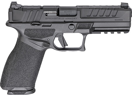[706397982393] Springfield Armory EC9459BCAU Echelon *CA Compliant Full Size 9mm Luger 10+1 4.50" Black Melonite Barrel  &  Steel Optic Ready/Serrated Slide, Black Polymer Frame w/Picatinny Rail, Textured Grip