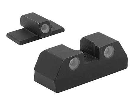 [840103136868] Meprolight USA 151203101 Tru-Dot  Green Tritium White Outline Front Sight-Green Tritium White Outline Rear Sight KAHR Arms K/P/MK/PM