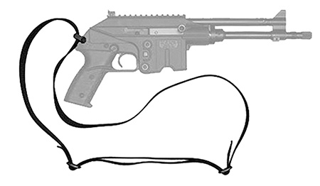 [640832001839] Kel-Tec PLRSU915 PLR Sling Black Nylon Adjustable Single Point Tactical Pistol