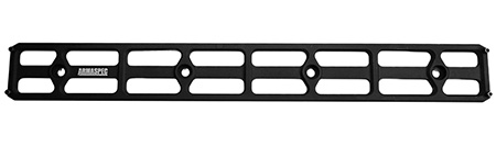 [810048493784] Armaspec ARM621-12 ARCA Rail 12 Slot M-LOK  Black Aluminum Compatible w/ AR-15/10 MLOK Rails