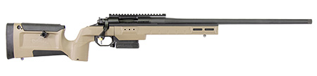 [810143182699] Larue Tactical LTKRGSIETE65CM23FDE 6.5 Creedmoor 23" Threaded Barrel, Picatinny Rail Receiver, Larue KRG Bravo Gray Polymer Chassis